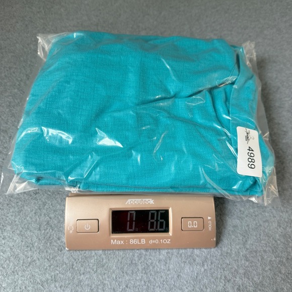 Christopher Calvin Button Collared Top Long Sleeve Blouse‎ Aqua Blue Size Medium - Picture 12 of 13